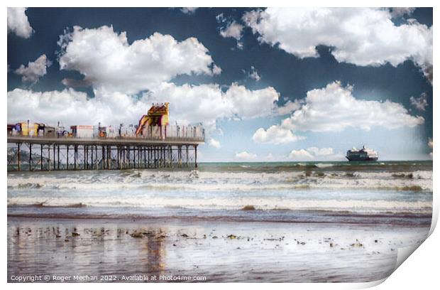 Coastal Serenity Print by Roger Mechan