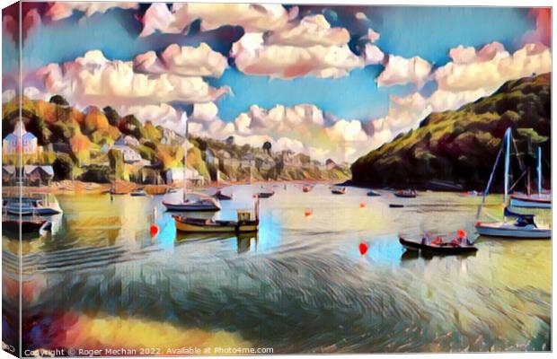 Serenity of Newton Ferrers Canvas Print by Roger Mechan