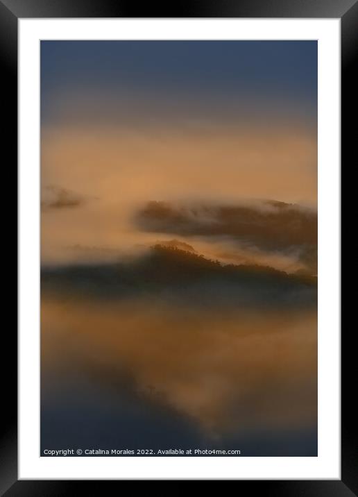 Sunrise in the Andean rainforest of Colombia Framed Mounted Print by Catalina Morales