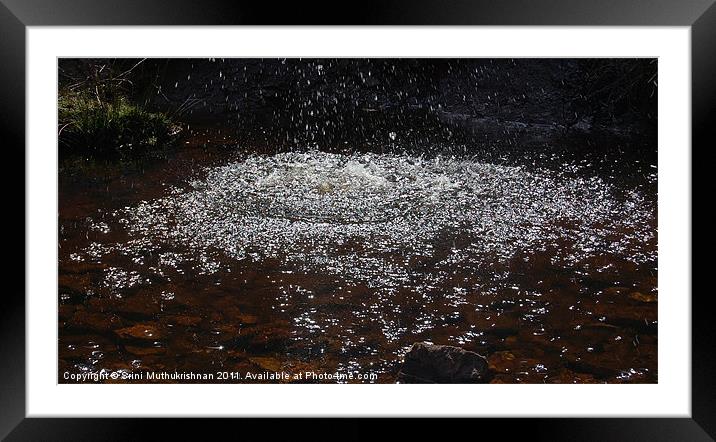 Ripple Effect Framed Mounted Print by Wood Stocker