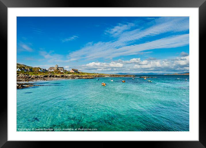 The Abbey, Isle of Iona, Inner Hebrides, Scotland Framed Mounted Print by Justin Foulkes
