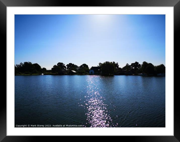 Outdoor waterside Framed Mounted Print by Mark Storey