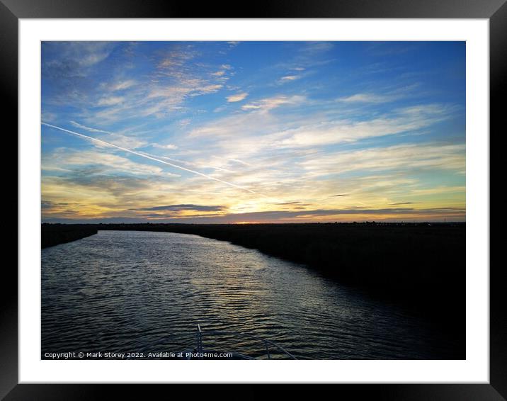 Sky cloud Framed Mounted Print by Mark Storey