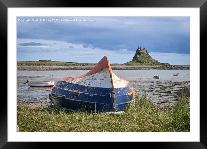 Lindisfarne boat  Framed Mounted Print by Aimie Burley
