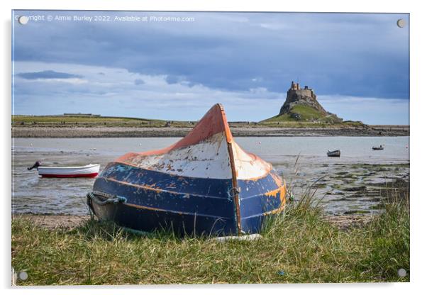 Lindisfarne boat  Acrylic by Aimie Burley