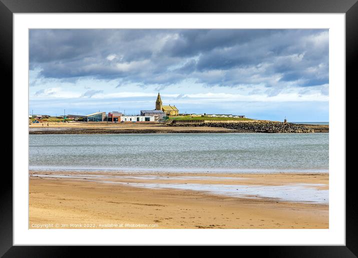 Newbiggin by the Sea, Northumberland Framed Mounted Print by Jim Monk