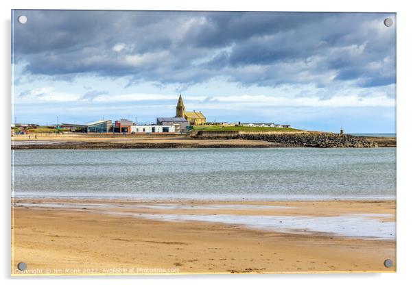 Newbiggin by the Sea, Northumberland Acrylic by Jim Monk