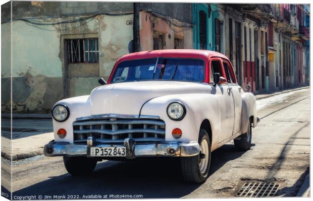 Back Street Classic, Havana Canvas Print by Jim Monk