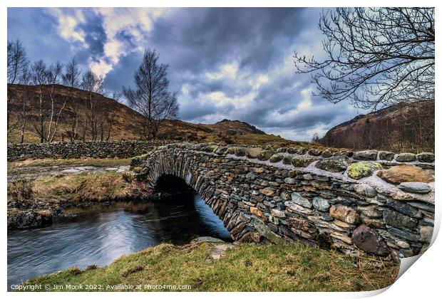  Packhorse Bridge, Watendlath Print by Jim Monk