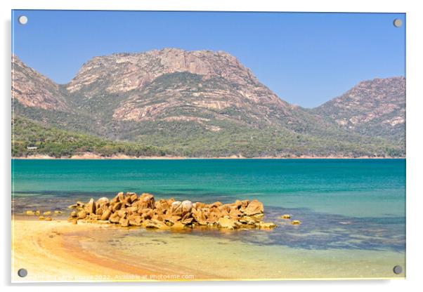 The Hazards - Freycinet National Park Acrylic by Laszlo Konya