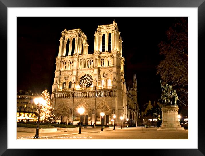 Notre Dame de Paris Framed Mounted Print by Rose Sicily