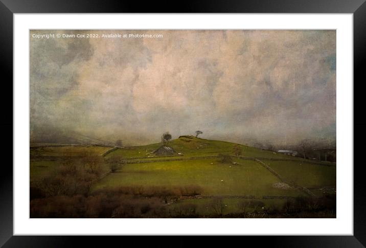 hills and mountains Framed Mounted Print by Dawn Cox