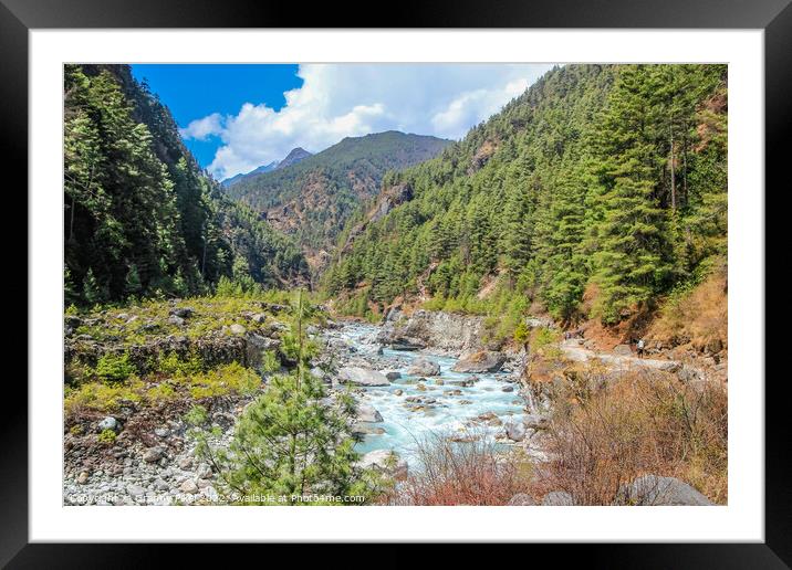 Dudh Khosi River Gorge, Nepal Framed Mounted Print by Margaret Ryan