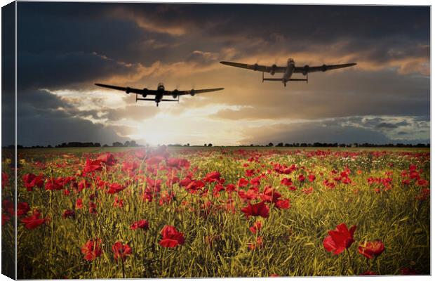 Lancasters Remembrance  Canvas Print by J Biggadike