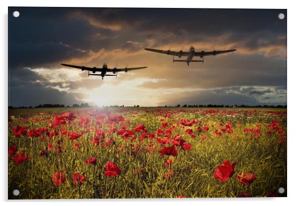 Lancasters Remembrance  Acrylic by J Biggadike
