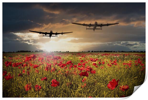 Lancasters Remembrance  Print by J Biggadike