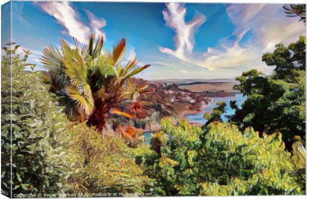 Exotic Oasis by the Estuary Canvas Print by Roger Mechan