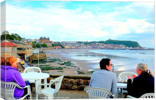 Alfresco view, Scarborough, Yorkshire. Canvas Print by john hill