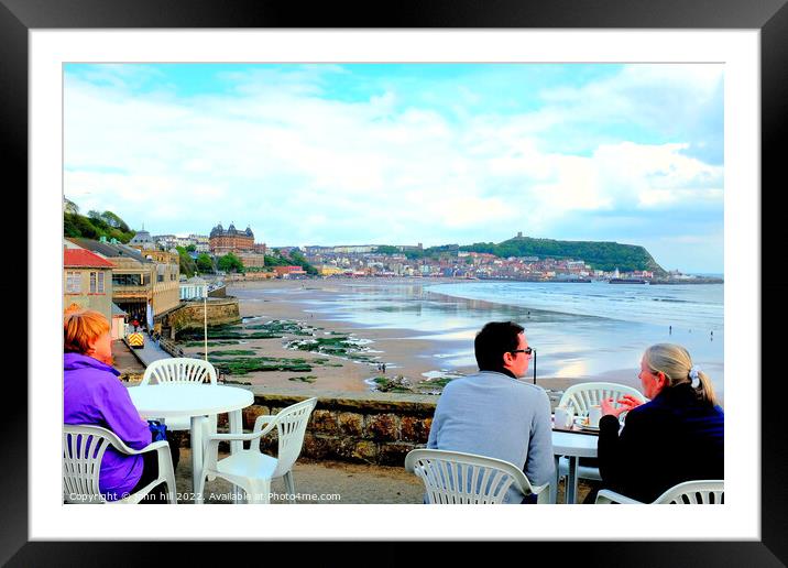 Alfresco view, Scarborough, Yorkshire. Framed Mounted Print by john hill