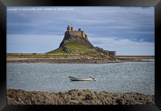 Boat at Lindisfarne Framed Print by Aimie Burley