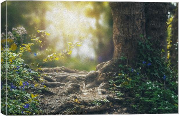 Magical woodland Canvas Print by Dawn Cox