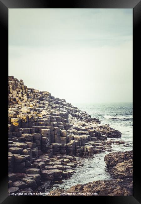 The Giants Causeway, Northern Ireland Framed Print by Peter Greenway