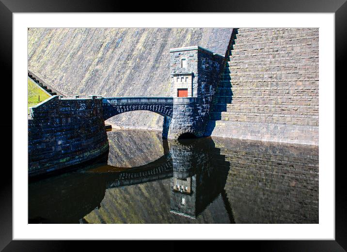 Gate to Dam...Reflection.. Framed Mounted Print by Elzbieta Sosnowski