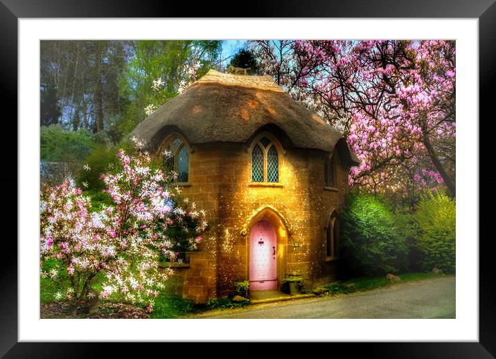 Blossom Cottage Framed Mounted Print by Alison Chambers