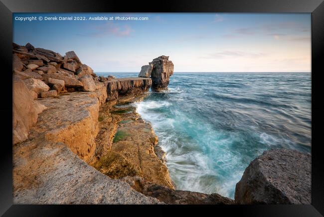 Pulpit Rock, Portland, Dorset Framed Print by Derek Daniel