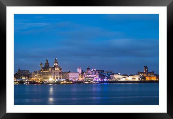 Fairground on the Liverpool waterfront Framed Mounted Print by Jason Wells