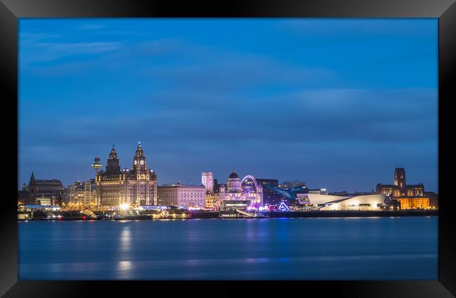 Fairground on the Liverpool waterfront Framed Print by Jason Wells