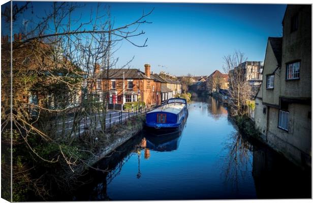 The River Lea Hertford Canvas Print by Andy laurence