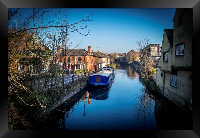 The River Lea Hertford Framed Print by Andy laurence