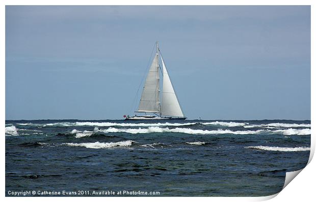 Sailing the Atlantic Print by Catherine Fowler