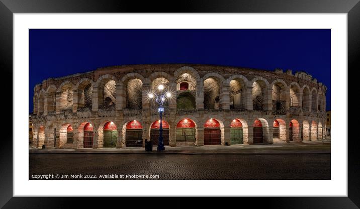 Arena di Verona, Italy Framed Mounted Print by Jim Monk