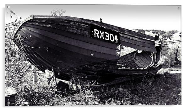Fishing boat wreck Acrylic by Sharon Lisa Clarke