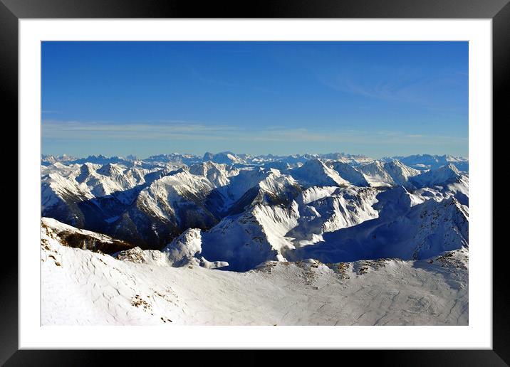 Hochgurgl Obergurgl Tirol Austrian Alps Austria Framed Mounted Print by Andy Evans Photos