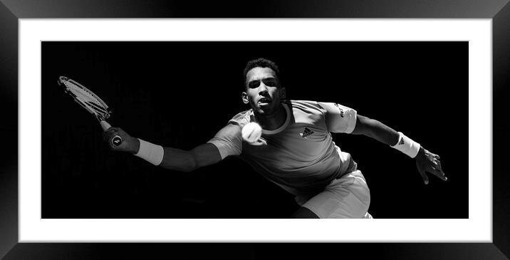 Felix stretched B&W Framed Mounted Print by Shaun Sharp