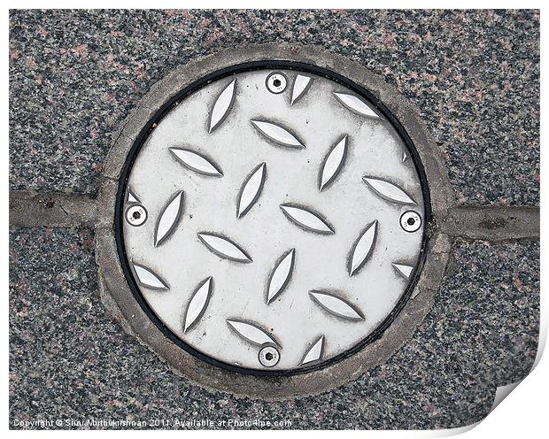 Manhole lid Print by Wood Stocker