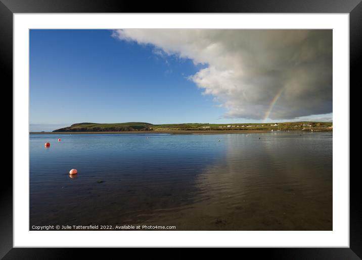 A day of 2 halves in Pembrokeshire Framed Mounted Print by Julie Tattersfield