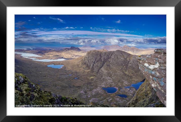 Scotlands Assynt Framed Mounted Print by Scotland's Scenery