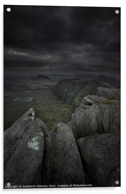 Outdoor stonerock Acrylic by Scotland's Scenery