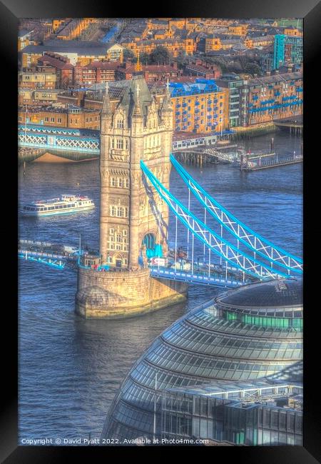 City Hall Tower Bridge London    Framed Print by David Pyatt