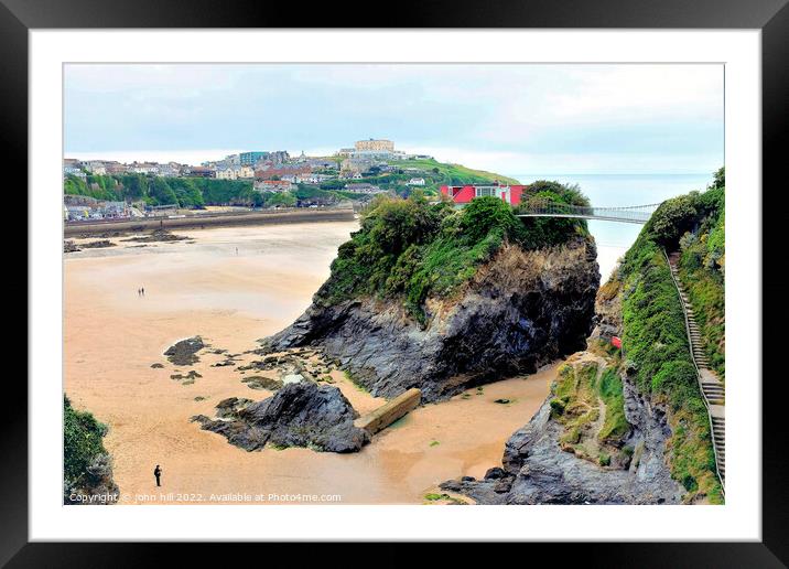 Towan beach, Newquay, Cornwall. Framed Mounted Print by john hill
