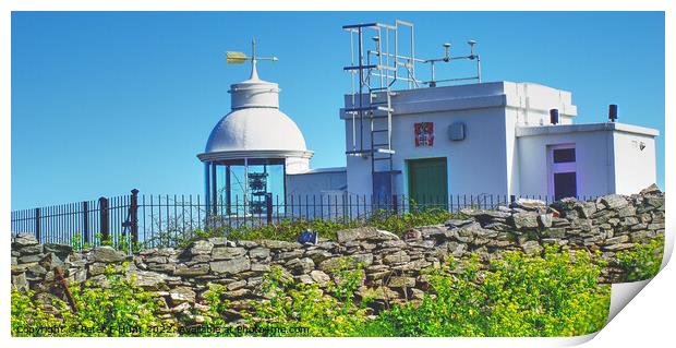 Berry Head Lighthouse Brixham Print by Peter F Hunt