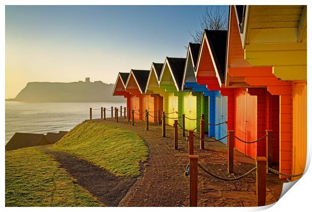 Scarborough Beach Huts,  North Yorkshire  Print by Darren Galpin