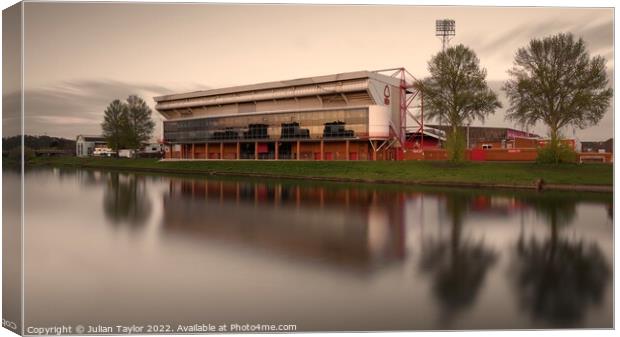 The City Ground, Nottingham Canvas Print by Jules Taylor