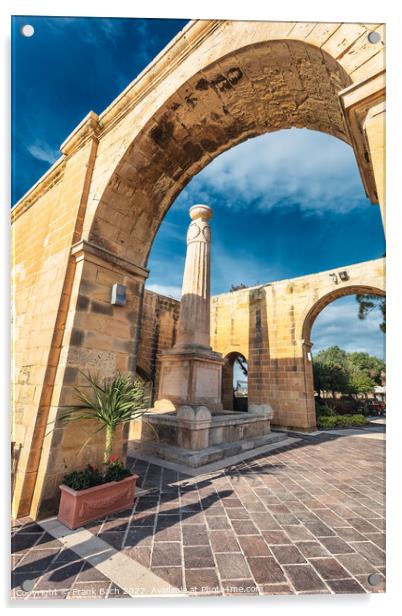 Upper Barakka Gardens in Valletta on Malta Acrylic by Frank Bach