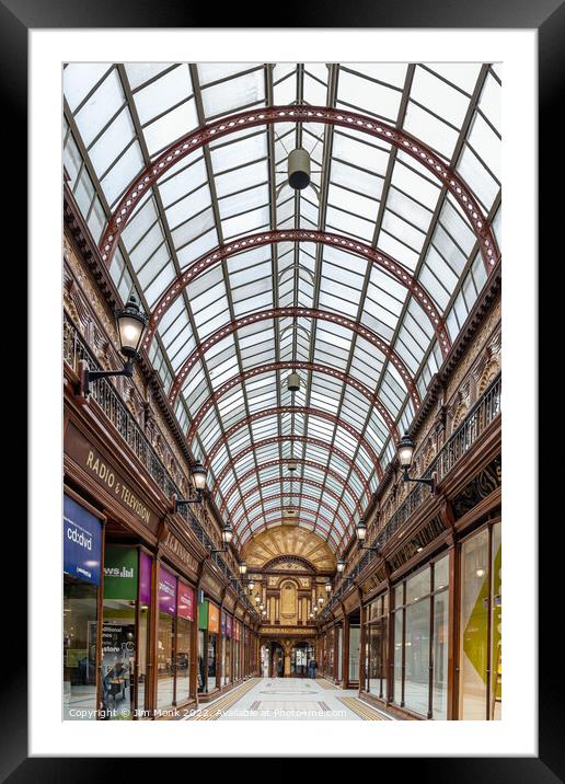 Central Arcade, Newcastle Upon Tyne Framed Mounted Print by Jim Monk