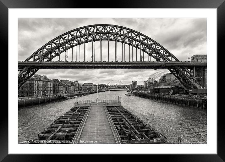 Tyne Bridge Newcastle Framed Mounted Print by Jim Monk